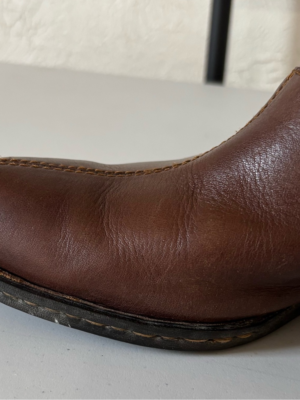 Born Women’s Dark Brown Leather Slip-On Booties - Picture 12 of 12